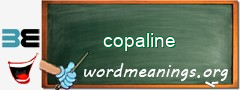 WordMeaning blackboard for copaline